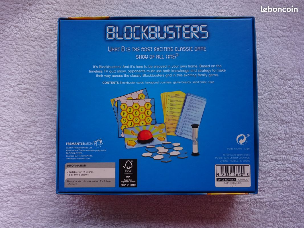Jeu de société Blockbusters en anglais (image 2)