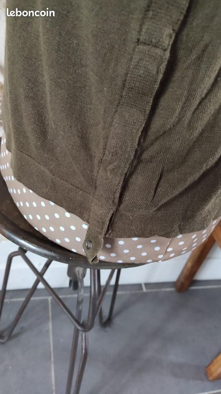 Pull Bel Air kaki taille 1 tout doux coupe originale angora (image 6)
