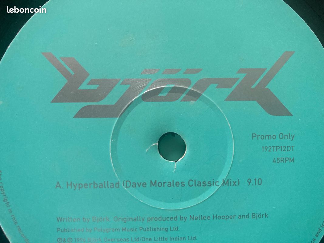 Björk Hyper ballad remix vinyle (image 1)