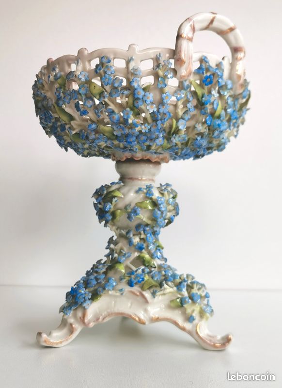 Ancienne coupe ajourée centre de table Porcelaine Schierholz & Sohn début XXème (image 5)