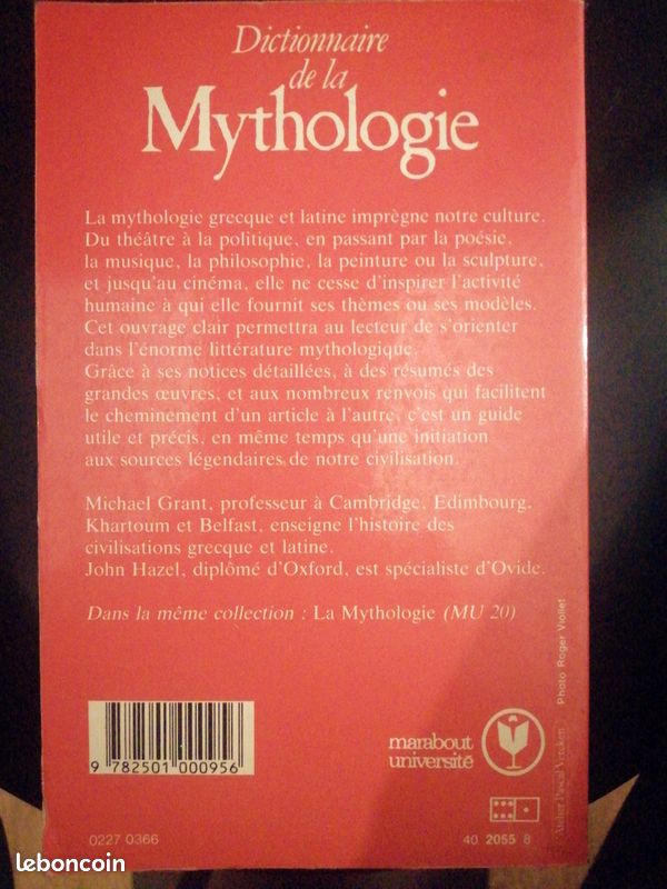 Dictionnaire Mythologie (image 1)