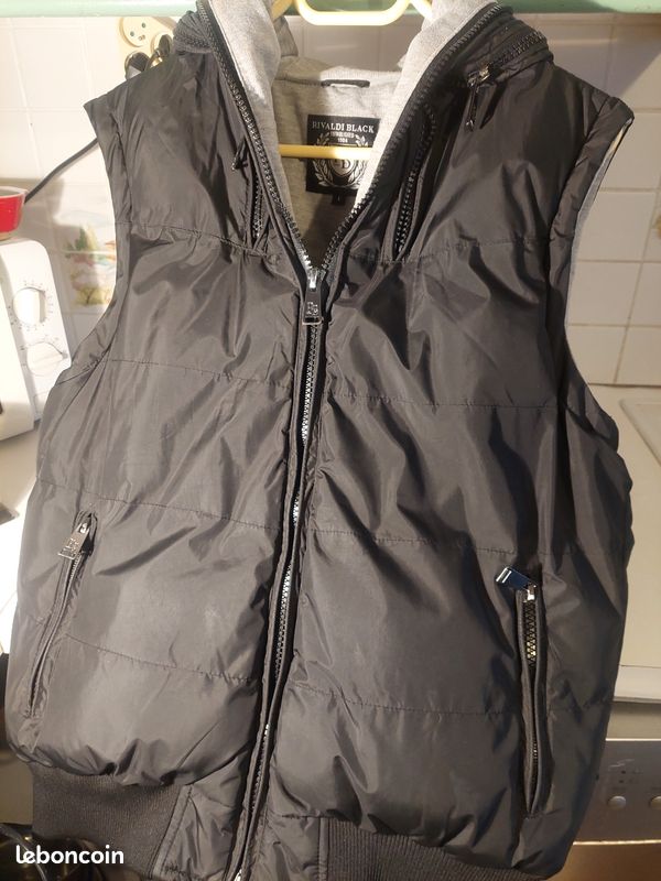Gilet à Capuche Pour Ado Rivaldi Taille 14 Ans - Gris Et Noir, Motif E.T. - Occasion TB