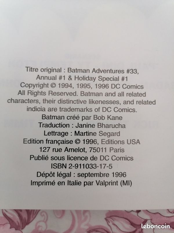 BD. Batman 7editions USA (image 7)