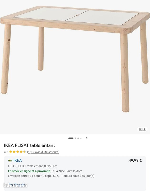 Table pour enfant Ikea (image 9)