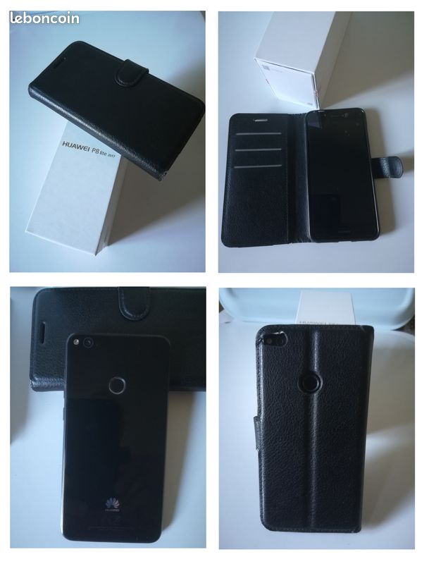 Smartphone HUAWEI P8 LITE 2017 bleu métallisé pour pièces (image 2)