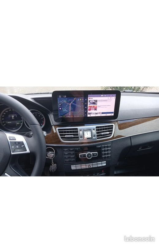 Ecran multimédia Android 8G de RAM tactile gps wifi usb Carplay et Android Auto pour Mercedes Classe E (W212) de 2009 à 2016 Système NTG 4.0/4.5/5.0 avec Caméra de recul et Accessoires complet (image 3)