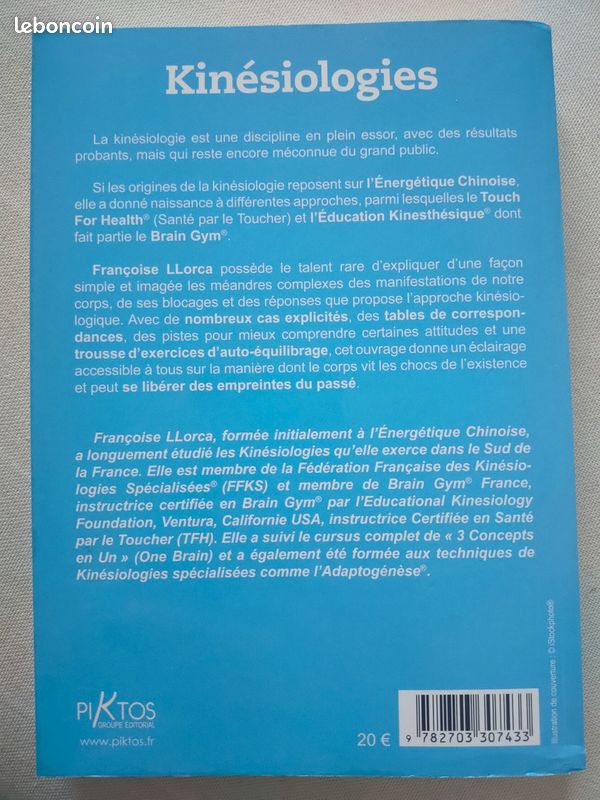 Kinésiologies - Mémoires Et Intelligence Du Corps Par Françoise Llorca (image 2)