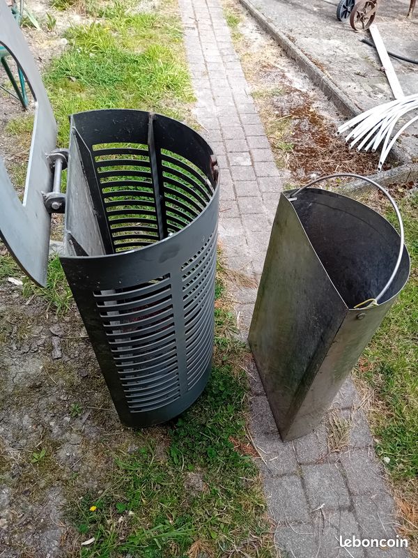 Poubelle avec bac à fixer au sol (image 3)