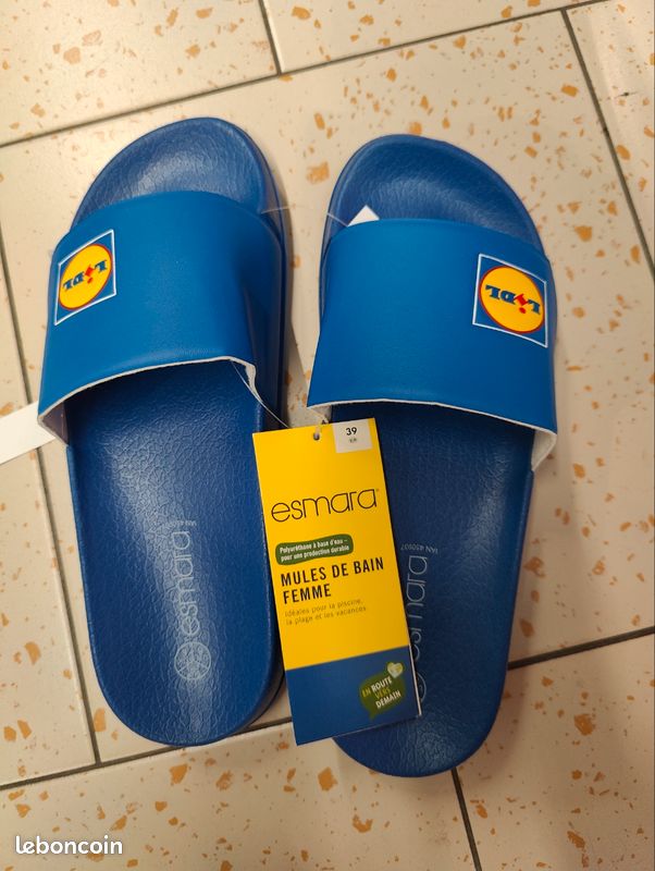 Mules Lidl édition Limitée Taille 38 - Style Sport, Confortables, Neuves En Boîte