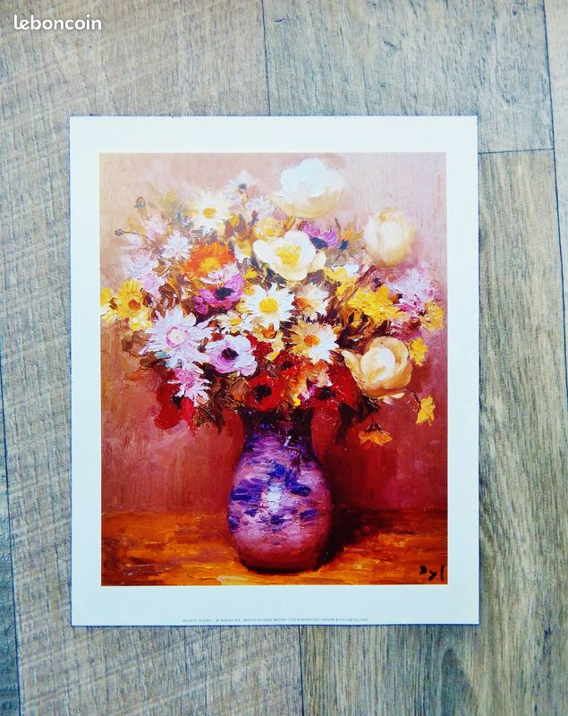 Poster Illustration fleurs Marcel DYF (image 1)