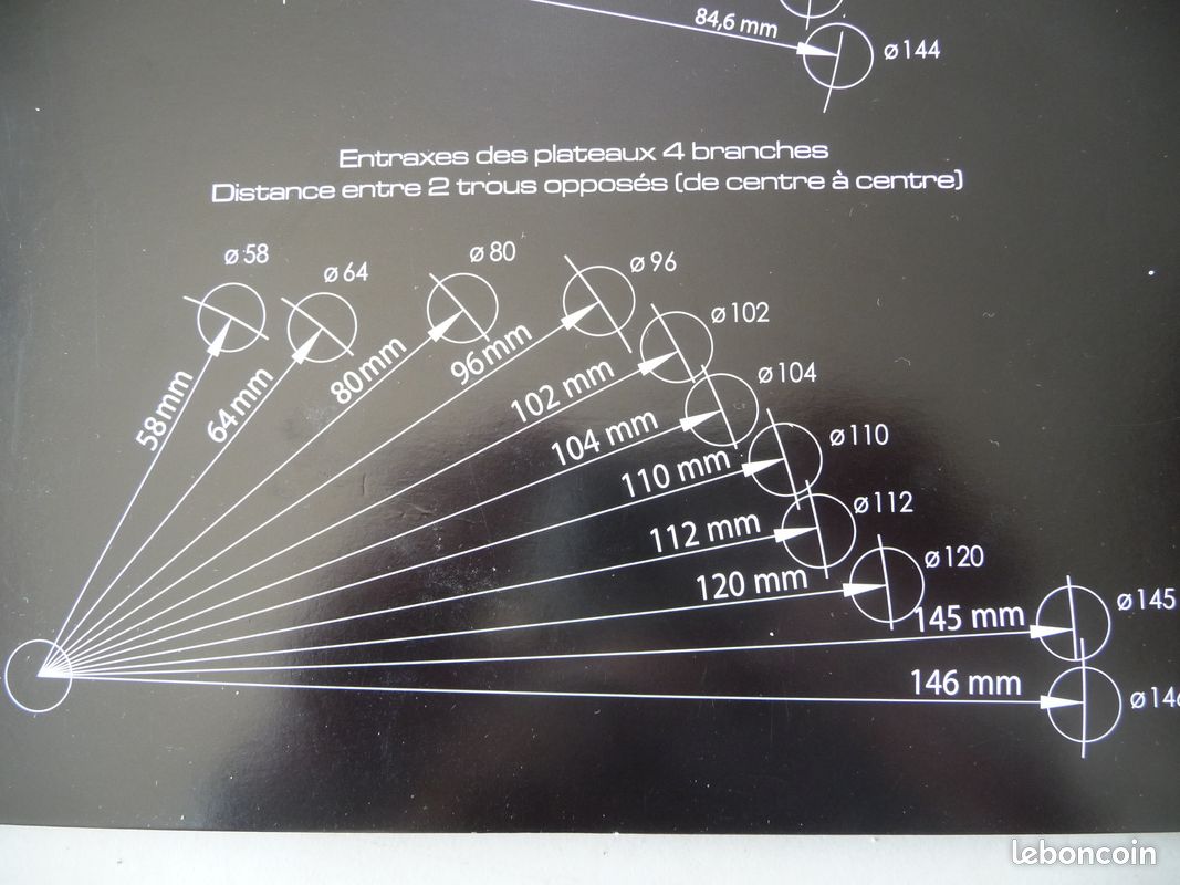 Pédalier Brompton 54 Dents – Plateau D’origine, Neuf Sous Emballage