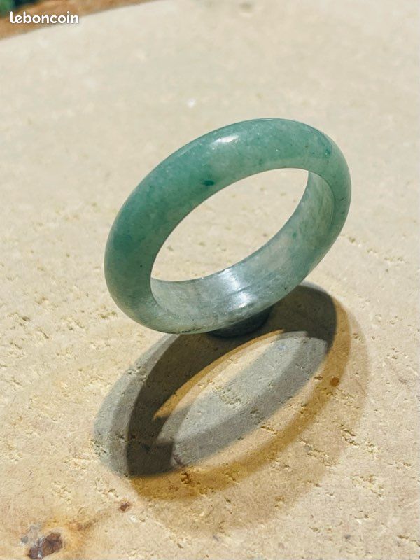 Bague Réglable En Aventurine Verte Forme Goutte – Bijou Lithothérapie, Métal Hypoallergénique, Pierre Naturelle