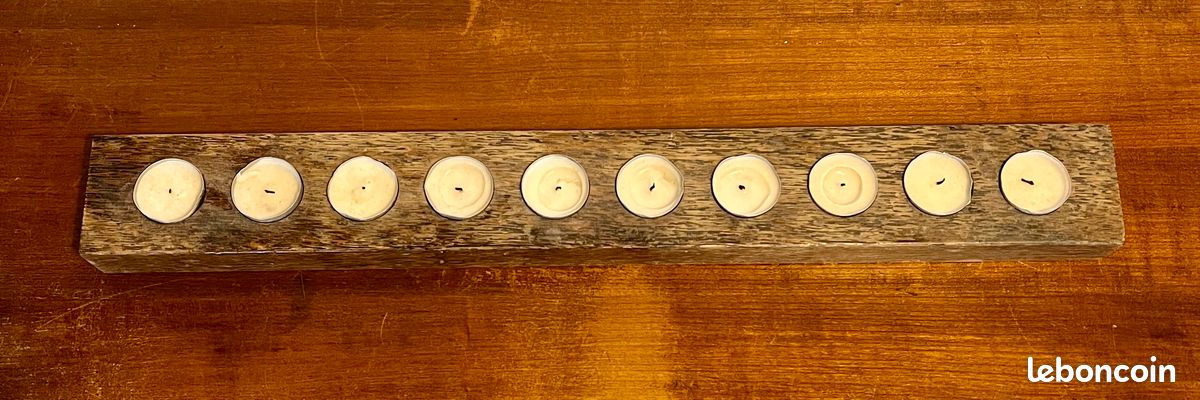 A vendre Bougeoir en bois pour 10 bougies chauffe-plat (image 5)