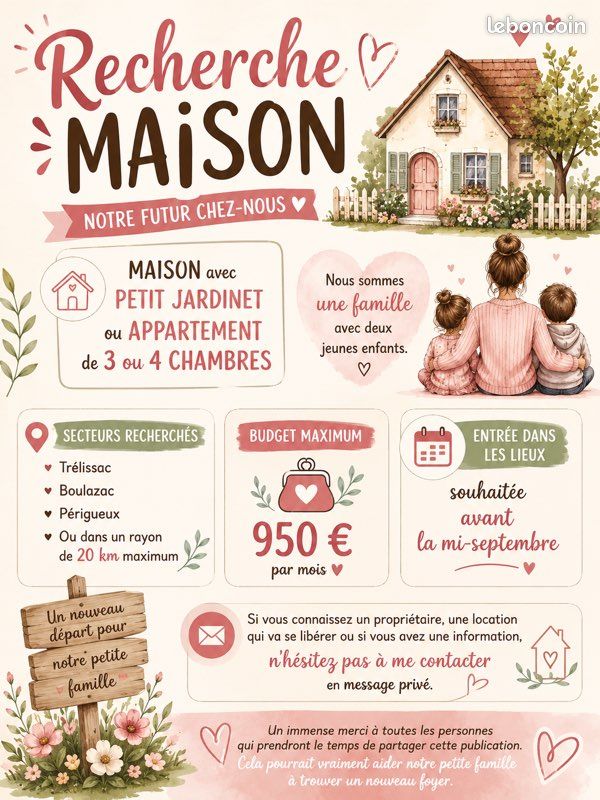 Appartement 6 pièces 70 m² · à Périgueux · 70 m² · 950 €