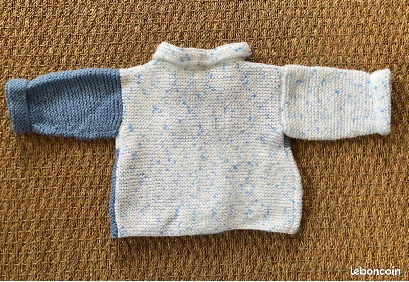 Gilet tricoté main 6 -12 mois (image 4)