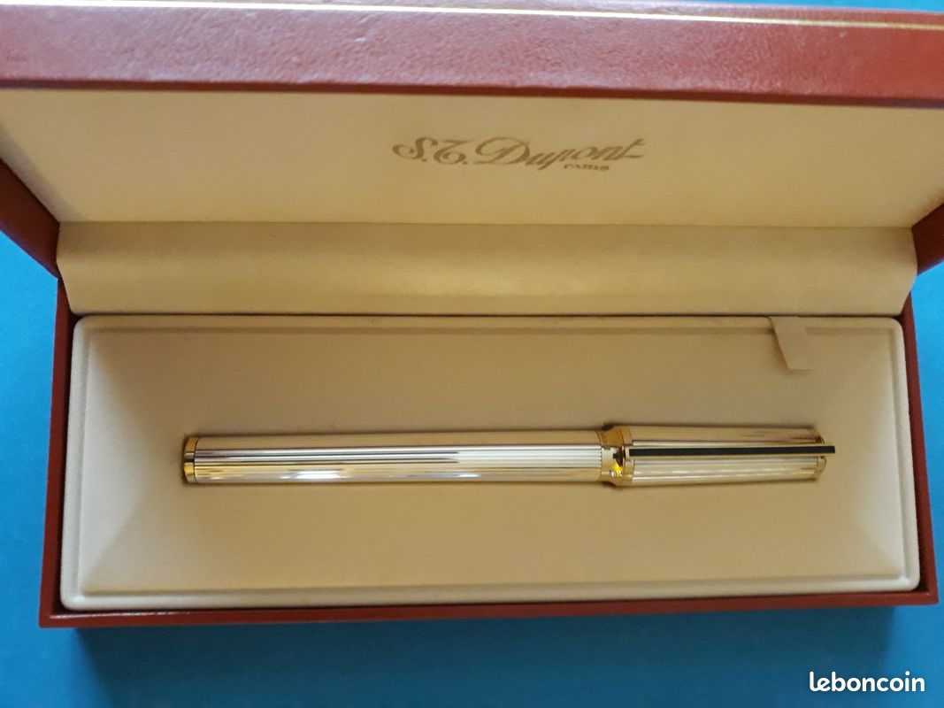 Stylo Bille De Prestige DUPONT FIDELIO - Plaque Argent - Modèle MX324 - Neuf De Stock
