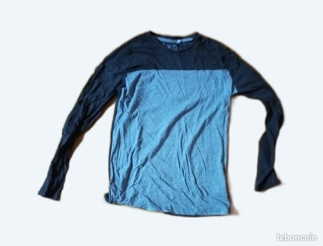 T-Shirt Manche Longue DWD Noir/Gris (image 1)