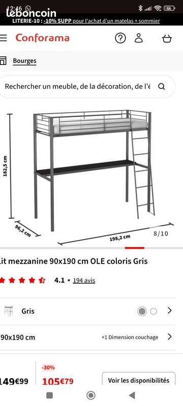Lit mezzanine enfant (image 2)