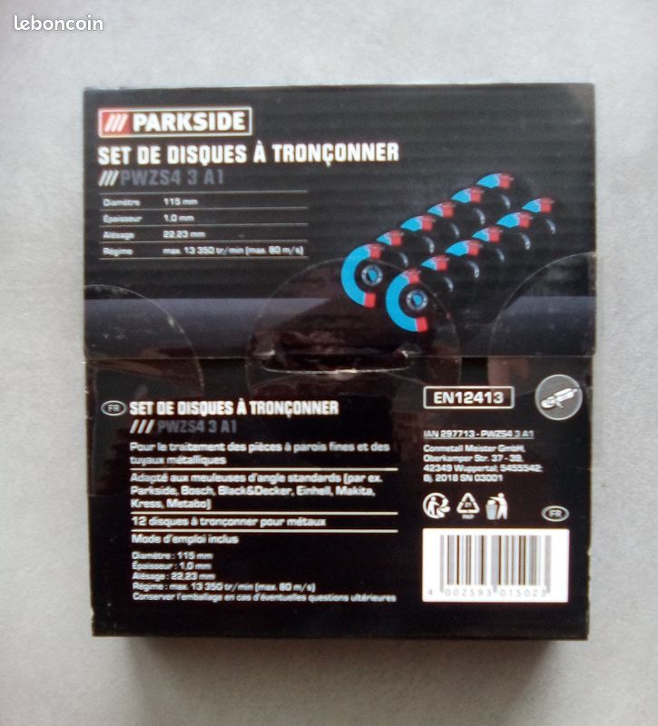 12 disques à tronçonner – NEUFS (image 2)