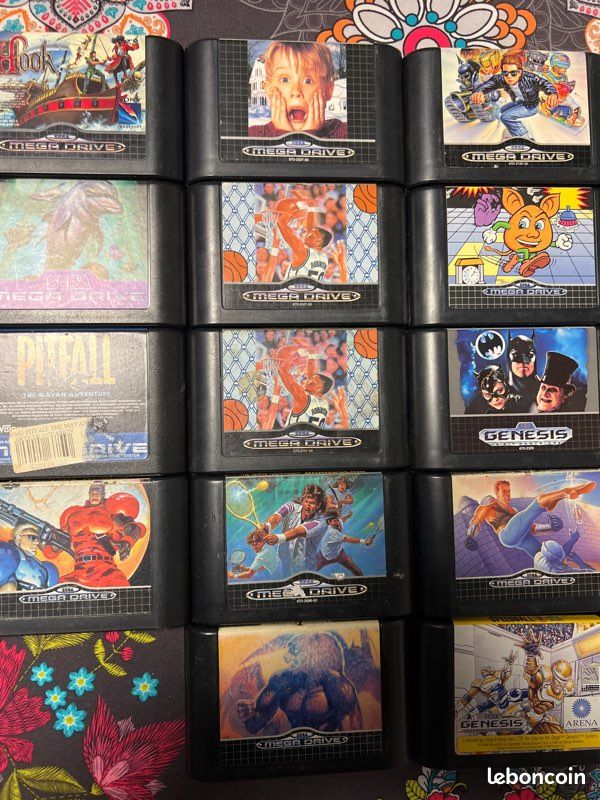 MEGA DRIVE SEGA Lot de Jeux Loose (dont un jeu Sega Genesis