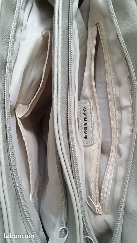Sac avec anses/bandoulières simili-cuir poches marque Charp&Shape (image 2)