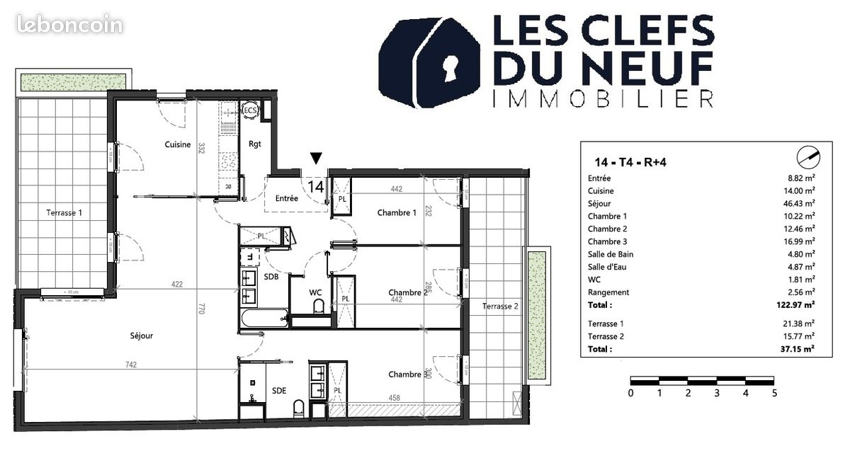 Duplex 4 pièces 112 m² — 6