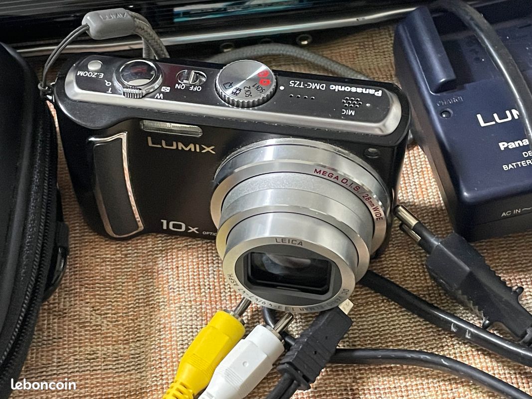 Appareil Photo Compact Panasonic Lumix DMC-TZ5 - 9.1 Mpx, Zoom Leica 10x (28-280 Mm), Stabilisation, Vidéo HD - Noir