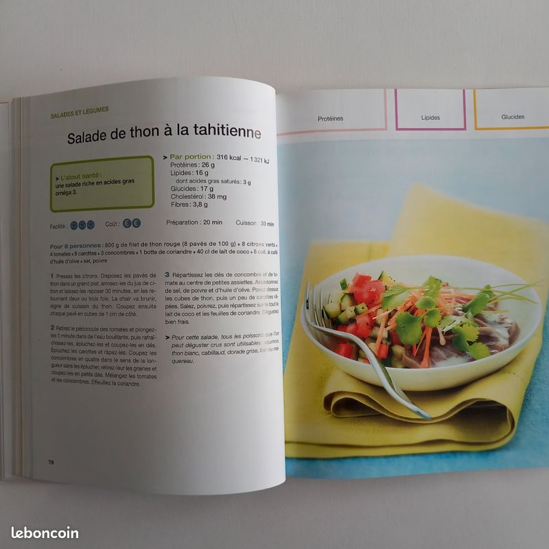 Livre cuisine " 92 recettes sante" (image 2)