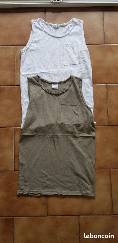 Lot de 2 débardeurs enfant zara 10/12 ans (image 1)