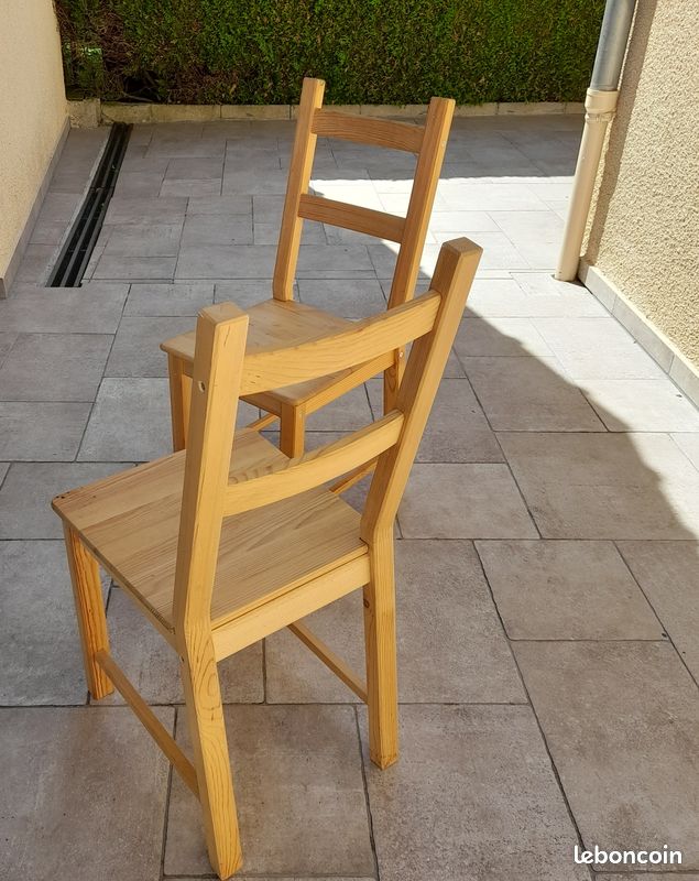 Lot de 4 chaises en pin (image 6)
