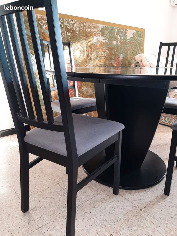 Table avec pied en bois | Style brut & sur-mesure