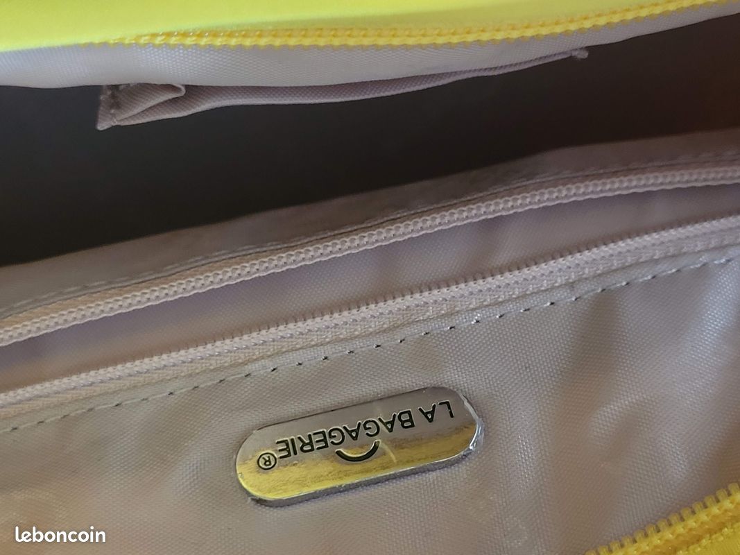 Sac à main jaune La Bagagerie (image 6)