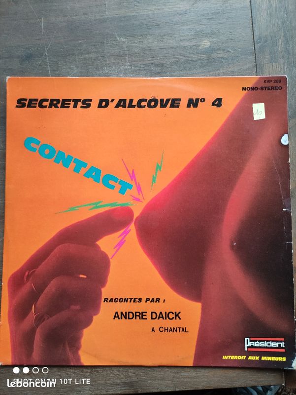 Secret d'alcôve N* 4 contact rare album vinyl érotique (image 1)