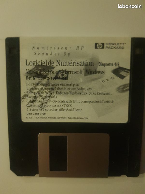 Disquette logiciel de numération HP (image 5)