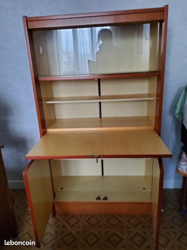 Secrétaire Vintage / Meuble Bureau Années 70 - Démonté (image 3)
