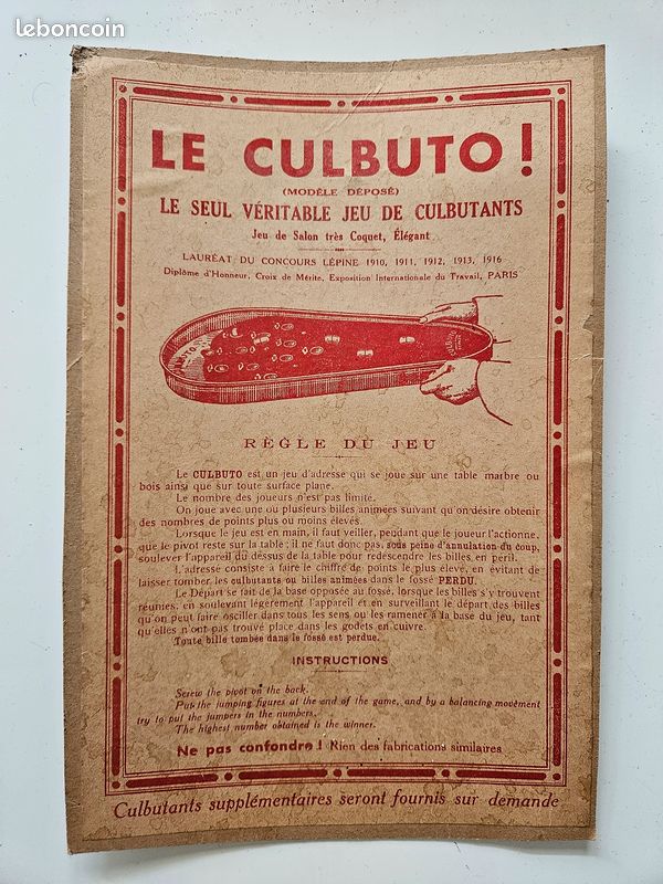 Jeu D'adresse Ancien En Bois Avec Boîte D'origine - Années 1900 - Excellent état