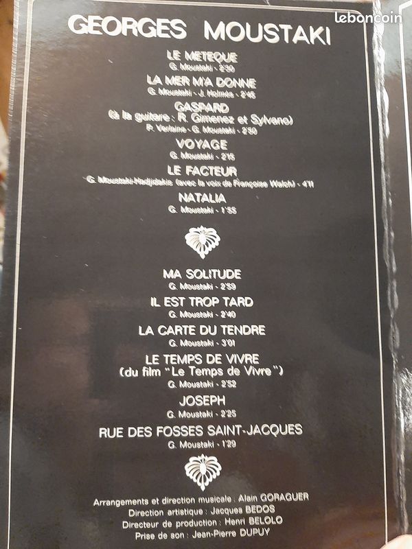 Vinyle Georges Moustaki (image 2)