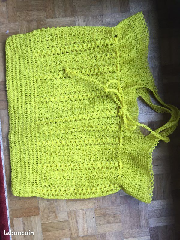 Sac créateur tricoté en fil plastique (image 2)