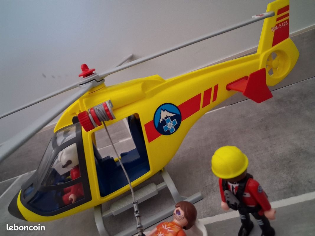 Playmobil hélicoptère sauveur montagne (image 1)