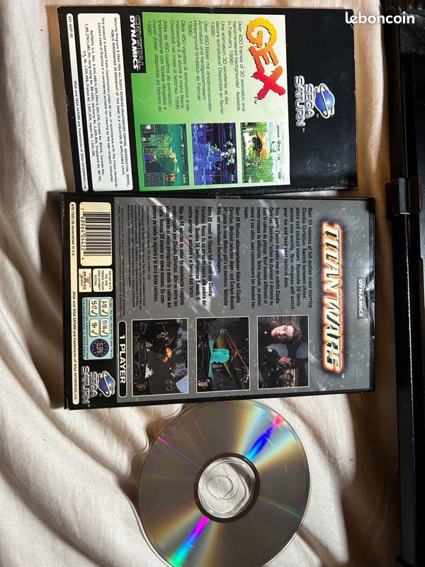 Jeu Sega Saturn PAL Titan Wars - complet & très bon état