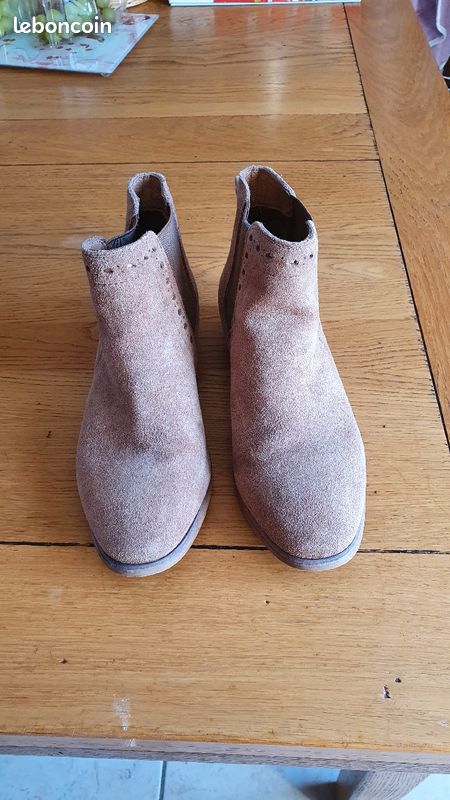 Bottines daim pointure 38 (image 2)