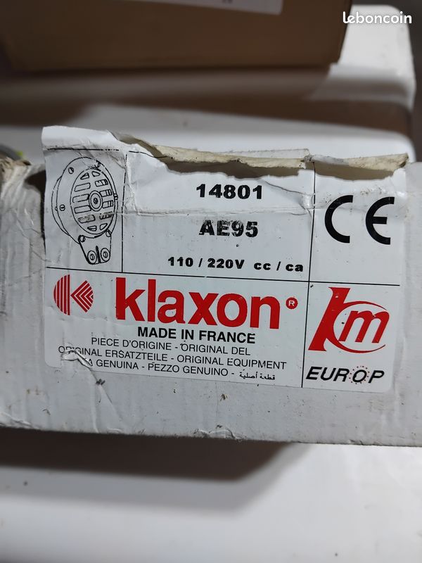 Klaxon 110/240v (image 1)