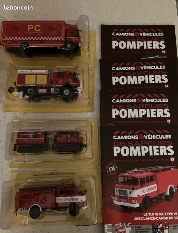 Camion De Pompiers Ford F 798T Hachette Collection N°16 - Modèle Réduit 1/43 Métal, Occasion