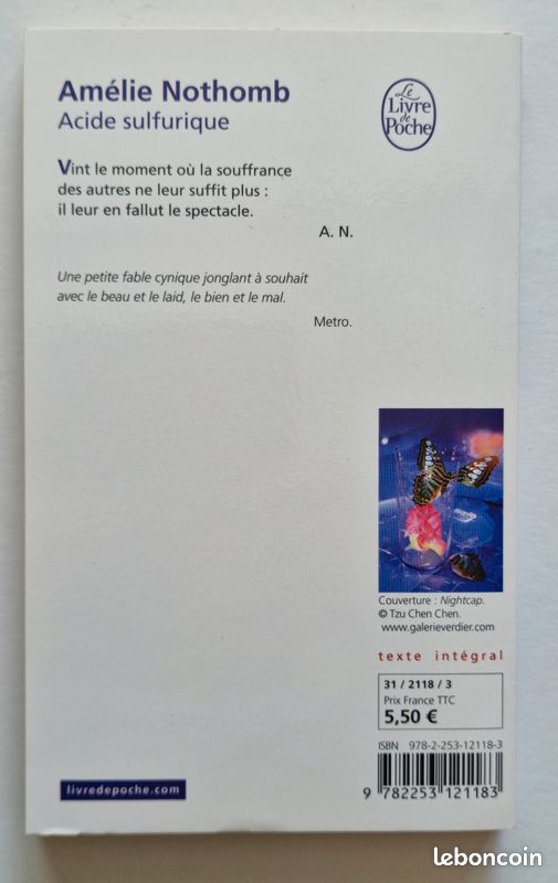 Lot de 3 livres de Amélie Nothomb - Etat neuf (image 7)