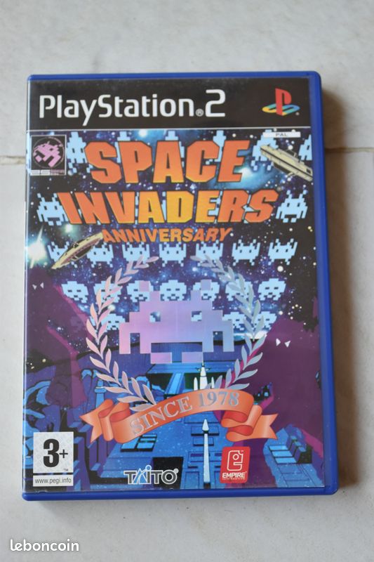 Jeu PlayStation 2 PS2 Space Invaders Anniversary - Version Complète Avec Boîte Et Manuel - Bon état