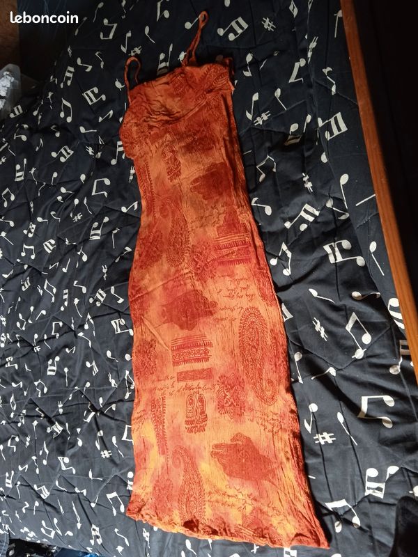 Robe légère, couleur orange, Taille S (image 1)