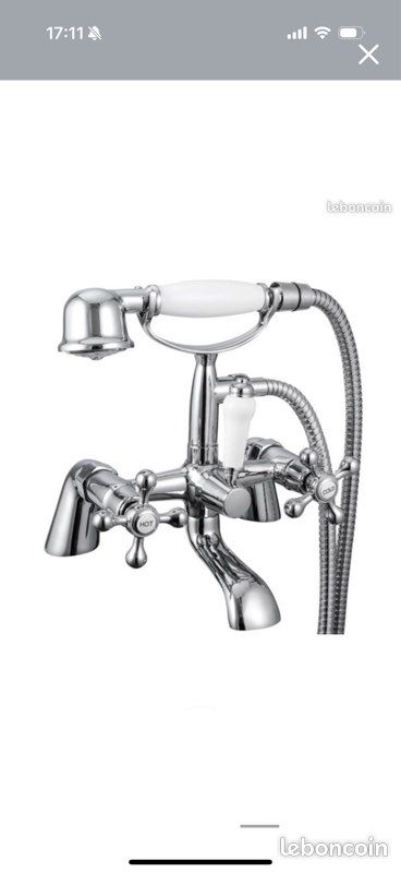 Baignoire sur pieds avec robinetterie (image 7)