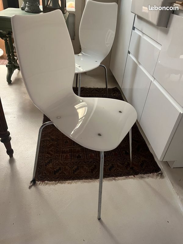 Lot de 2 chaises Plexi et inox (image 11)
