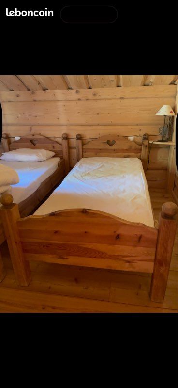 Lit bois massif pour appartement ou chalet montagne (image 2)