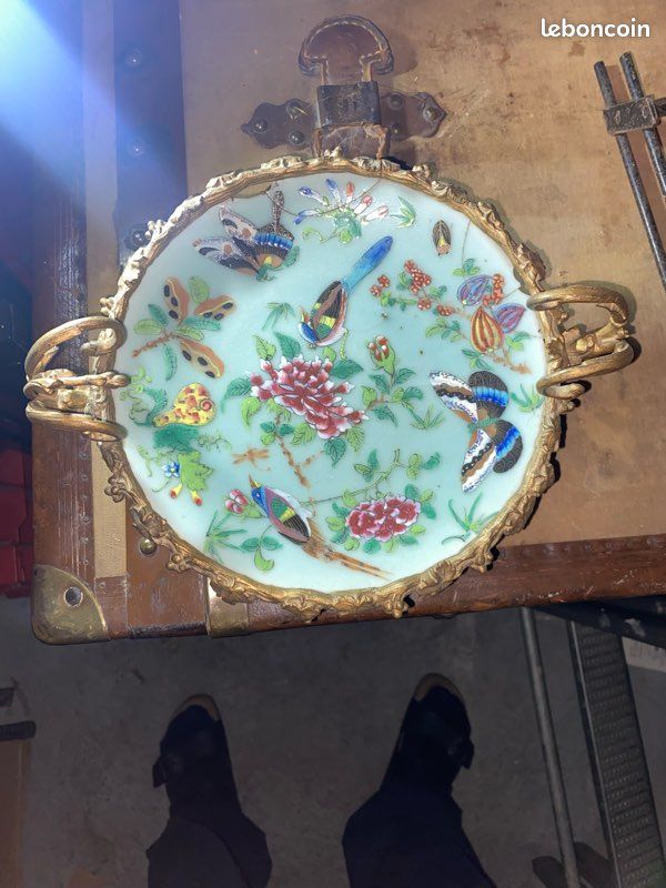 Coupe décorative de style Napoléon III / japonisant, probablement fin XIXe siècle ou tout début XXe (image 1)